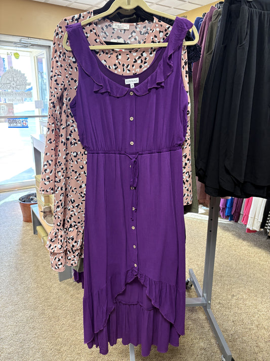 Purple Hi-Lo Dress