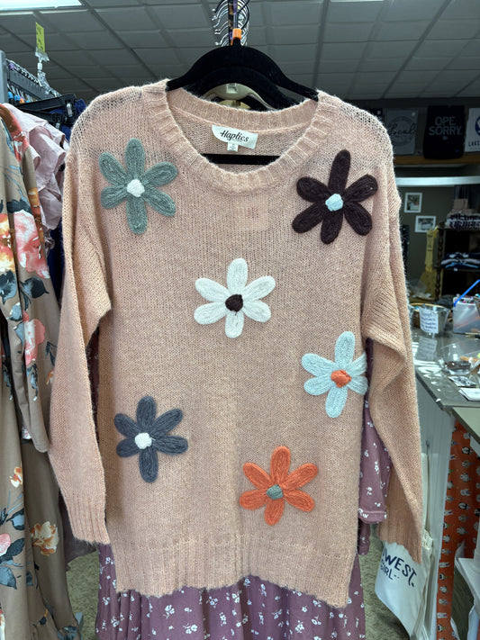 Floral Knit Sweater