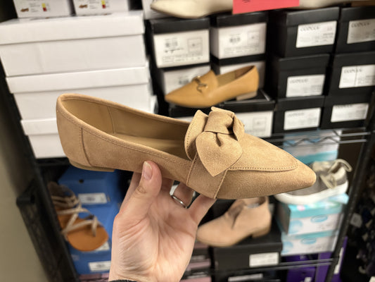 Suede Bow Flats